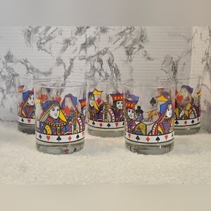 Playing Card Themed Glasses Set